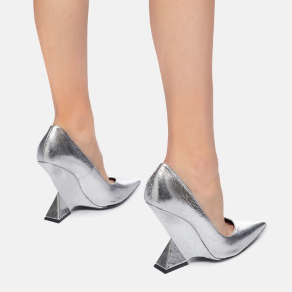 The Attico ''Cheope'' Silver Pump Size 37 - Picture 4 of 12